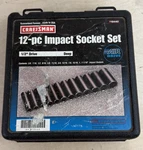 Craftsman Usa Sae 1/2 Drive Impact Deep Well Socket Set 19440. Fixed Price $99.95.