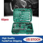 Set 82 Piece 72 Teeth Mechanic Tool Socket Wrench With Storage Case 1/4 1/2. Fixed Price $49.87.