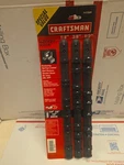 3PC Craftsman Socket Holder Rails Racks 1/4 3/8" 1/2" Mountable Usa Made Sae Mm. Fixed Price $19.99.