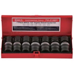 Genius Tools 7 Piece 1/2" Dr. Metric Swivel Impact Socket Set TG-215M1. Fixed Price $111.26.
