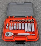 Proto 3/8" Drive Sae 21-PC Socket Set J52121S (preowned). Fixed Price $229.00.