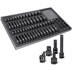 Powerbuilt 949012 Pro Tech Impact Socket Set, 63 Piece, 1/2 Drive. Fixed Price $286.99.