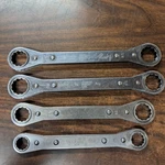 Snap On 12 Point Standard Ratchet Box Wrenches R2830 R2428 R2022. Fixed Price $65.00.