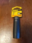 New Dewalt DWMT73947OSP 1/2 Drive X 14 Mm 6PT Deep Black Impact Socket 7515265. Fixed Price $6.99.