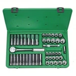 Sk Tools 4147-6 Standard & Deep Sae Metric Socket Set, 6-POINT, 47PCS. Fixed Price $537.88.