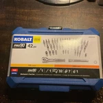 Kobalt 0840026 Pro 90 RATCHET3/8 In And 1/4-DRIVE 42PC. Fixed Price $48.00.