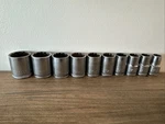 Vtg Mustang 1/2 Drive Sockets Sae (10 Pieces) MT1232 - 1214 Made In Usa. Fixed Price $39.99.