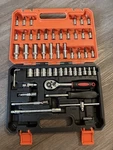 Cartman 53 Pieces 1/4 Inch Drive Socket Ratchet Wrench Tool Set, With Bit Soc.... Fixed Price $20.00.