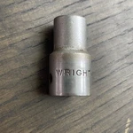 Wright Tools 4114S 7/16 12 Point 1/2" Drive Short Socket Made Usa W/pin Hole. Fixed Price $12.95.