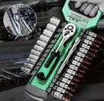 1/4" Ratchet Set: Quick-release Handle & Sockets. Great For Auto, Diy, Home.. Fixed Price $36.00.