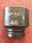 Armstrong Tools 46MM Impact Socket 6PT 3/4" Drive Usa Nice!. Fixed Price $39.99.