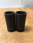 Sunex 1/2" Dr. 30MM 32MM 12PT Deep Impact Socket Lot 2804ZD 2800ZD Taiwan. Fixed Price $14.99.