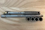 Husky Tools 1/4" Cm 50 Drive Flex Head Breaker Bar + 20 Exten With Sockets. Fixed Price $35.99.