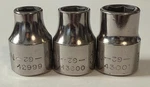 Craftsman U.s.a. 3/8" Drive 6 Point Piece Sockets -G2- 42999, 43000, 43001. Fixed Price $14.99.