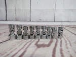 Snap-on 3/8 Drive 6-POINT Sae Universal Swivel Sockets Set Fs Series Chrome Usa. Fixed Price $110.99.