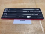 Snap-on Tools Usa New 6PC 1/2" Drive Chrome Fixed & Flex Head Ratchet Foam Sets. Fixed Price $1699.95.