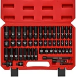 3/8 In. 49 Piece Milwaukee 6 Point Impact Socket Ratchet Drive And Metric Set. Fixed Price $54.99.