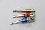 (3-PK) Hex Shank Square Driver Drill Socket Adapter Set 1/4", 3/8" And 1/2". Fixed Price $31.56.