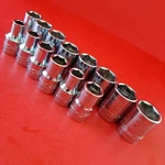 New Craftsman Easy Read 14PC 6 Pt 1/2" Drive Shallow Metric Socket Set 9 - 22MM. Fixed Price $68.93.