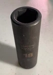 Armstrong 47-218 18MM 1/2" Drive 6 Point Deep Impact Socket Usa. Fixed Price $7.00.