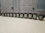 Snap On Socket Set Inch Drive 1-7/16 Thru 2-1/4 Nbm Co 2-1/2 12 Point. Fixed Price $399.95.