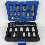 Kobalt 3/8" Drive Quick Release Socket Ratchet 7" Model 337308 90 Tooth W Case. Fixed Price $28.88.