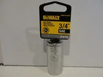New Dewalt 3/4" Sae 12-POINT Deep Socket 3/8" Dr., DWMT74142OSP. Fixed Price $8.49.