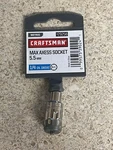 Craftsman Max Axess 1/4" Drive 5.5MM Socket 6PT 29256 New. Fixed Price $14.99.