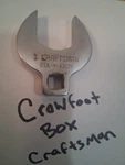 Craftsman 1 -v- 43629 3/8" Drive Crowfoot Wrench Usa. Fixed Price $8.32.