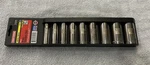 Craftsman Usa 9 Piece Deep Socket Set Sae 3/8 Drive Nos 6 Point. Fixed Price $90.00.