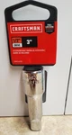 Craftsman 3" Extension Bar 1/2" Drive CMMT44133. Fixed Price $19.99.