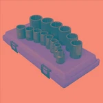 Sunex 2678A 1/2" Dr. Sae 12 Point Impact Socket Set On Rail. Fixed Price $96.65.