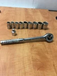 Vintage Blackhawk Usa 11 Pc. 1/2" Drive Sae Socket Set 15/16" Is Snap On Read. Fixed Price $49.99.