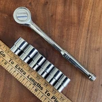 Husky Ratchet 1/2" Drive 10" Quick Release Thumb Wheel 6 Pt Socket 24202. Fixed Price $49.99.