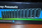 1/2"DR Grey Pneumatic Deep Impact Socket Pcs 7/16" To 1-1/4" Gp 1312D. Fixed Price $107.99.