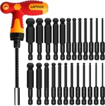 Ball End Hex Wrench Set With Handle Ratchet Driver, 24PCS S2 Steel. Fixed Price $33.35.