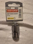 Craftsman Max Axess 3/8" Drive 17 Mm 6 Pt Pass Through Socket 29290 Nos. Fixed Price $16.49.