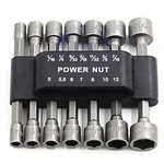 Panovo 14PCS Power Nuts Driver Drill Bit Tools Set Metric Socket Wrench Screw. Fixed Price $11.29.