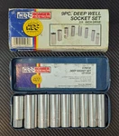 Hdc Homier Tool 3/8 Drive Sae 9-PIECE Deep Socket Set Model # DW938 Used. Fixed Price $8.94.