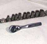 Lot Of 9 Craftsman 1/4 Drive Sockets G2 & Ratchet Vr 44807 Quick Release. Fixed Price $45.97.