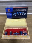 Neiko Tools 5PC Industrial 1/2" Shank Ogee Cutter Router Bit Set Wood Case. Fixed Price $17.91.