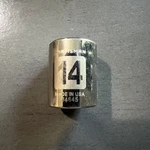 Craftsman Usa 14MM Socket 12 Point 3/8" Drive 34645 Easy Read. Fixed Price $9.50.