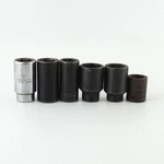 Lot 6 Large Deep Sockets Proto Blackhawk 30-35MM 1-1/2" 3/4" Drive. Fixed Price $49.99.
