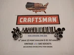 Vintage Craftsman 1/4" Drive Sae 12 Point Shallow Socket G1 G2 You Choose Usa. Fixed Price $10.99.