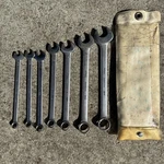Pc. W/pouch Vintage Thorsen Metric Combination Wrenches 7,9,10,11,12,14,19MM. Fixed Price $49.99.