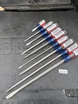 9PC Sears Craftsman Usa Nos Huge Flat Slotted Screwdriver Set 41588 41585 41248. Fixed Price $109.00.