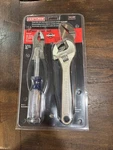 Nos Sears Craftsman Usa 41104 4PC Tool Set, Adjustable Pliers 6-IN-1 Screwdriver. Fixed Price $99.66.