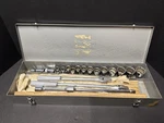 Husky 1/2 Drive Sae Socket Set With Two Breaker Bars Extensions And Swive. Fixed Price $99.99.