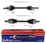 For Acura Integra Fwd 90-93 Pair Set Of Front Left & Right Cv Drive Axle Shafts. Fixed Price $134.97.