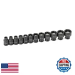 Grey Pneumatic 9712UM 1/4" Surface Drive 12-PIECE Standard Universal Metric Sock. Fixed Price $193.86.